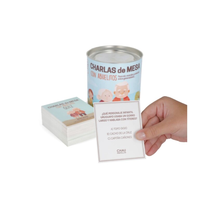 Juego de cartas charlas de mesas con los abuelos Juego de cartas charlas de mesas con los abuelos