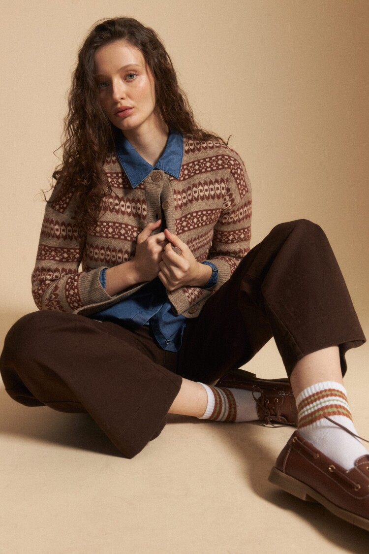 CARDIGAN FAUSTA Tostado