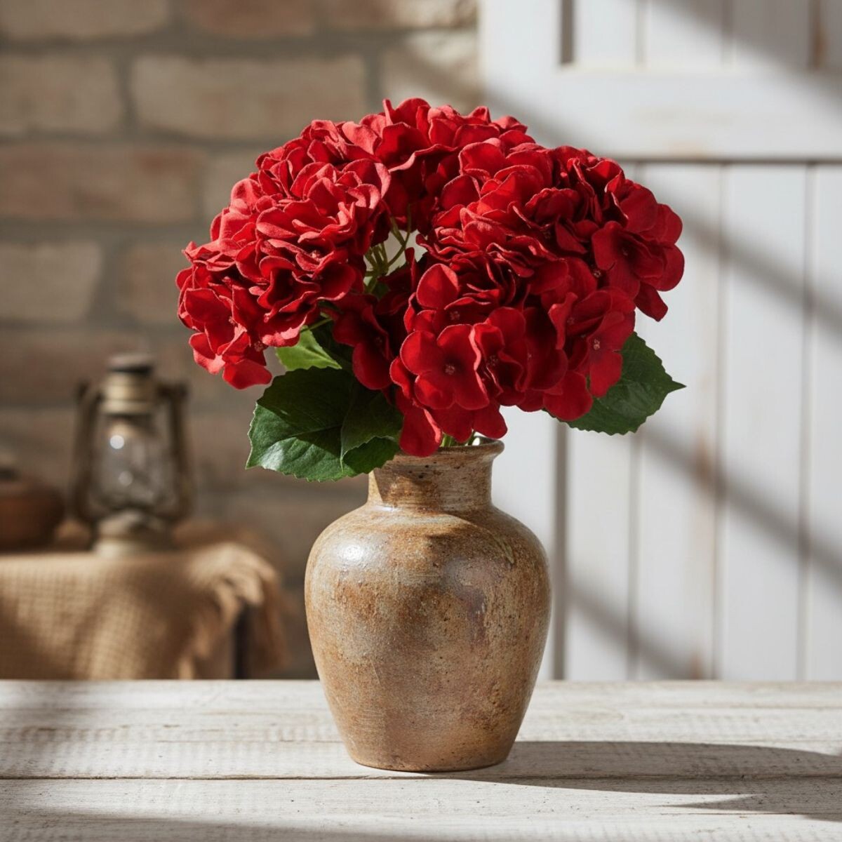Ramo de 5 Hortensias - Roja 