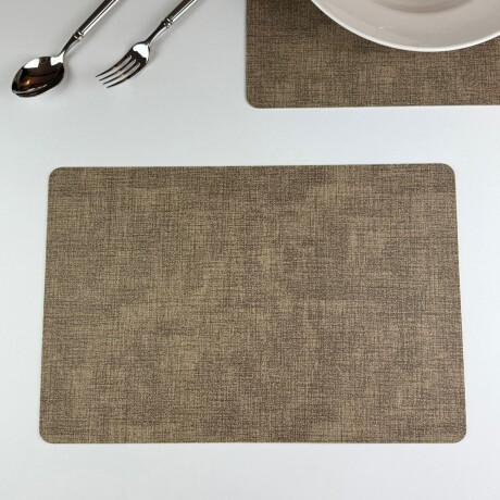 Individual de Símil Cuero 45cm x 30cm - Marrón Claro Individual de Símil Cuero 45cm x 30cm - Marrón Claro