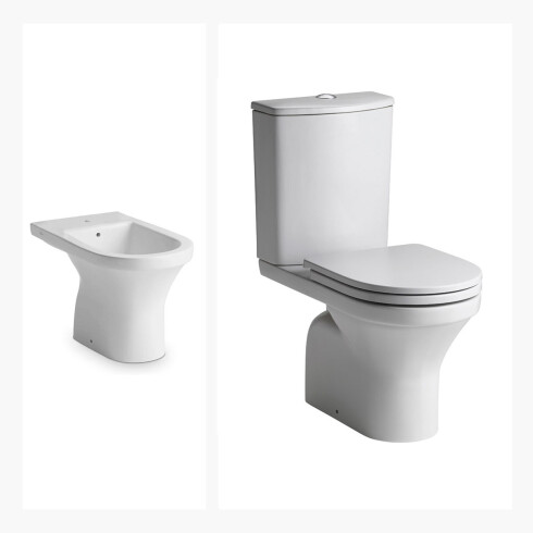 Juego De Inodoro, Mochila Y Bidet. Ferrum Linea Varese 000