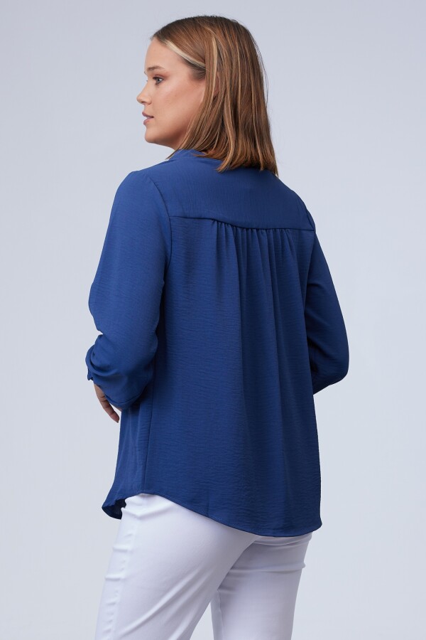 Blusa Frunces AZUL