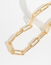 Collares Cortos Metal Collar Corto De Cadena - Dorado