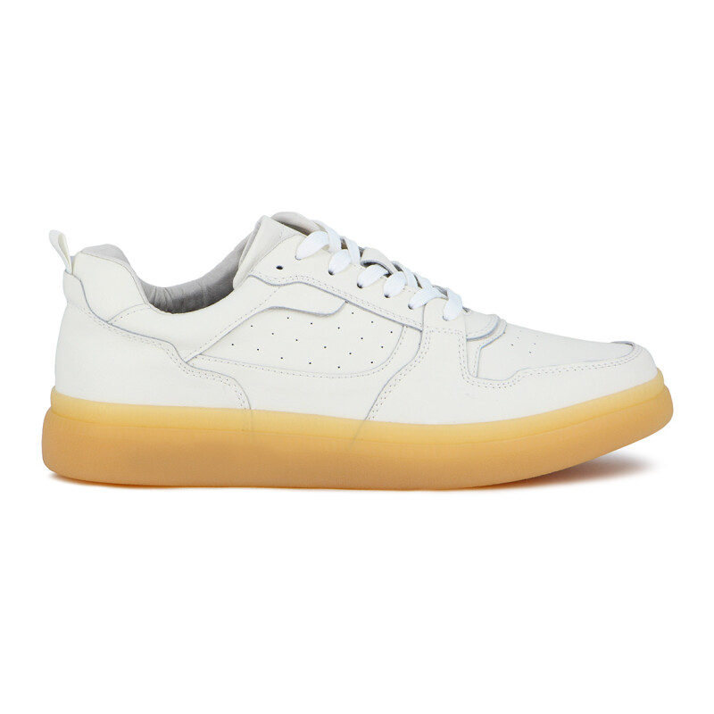 Country Calzado Casual Hombre Acordonado - Blanco Blanco