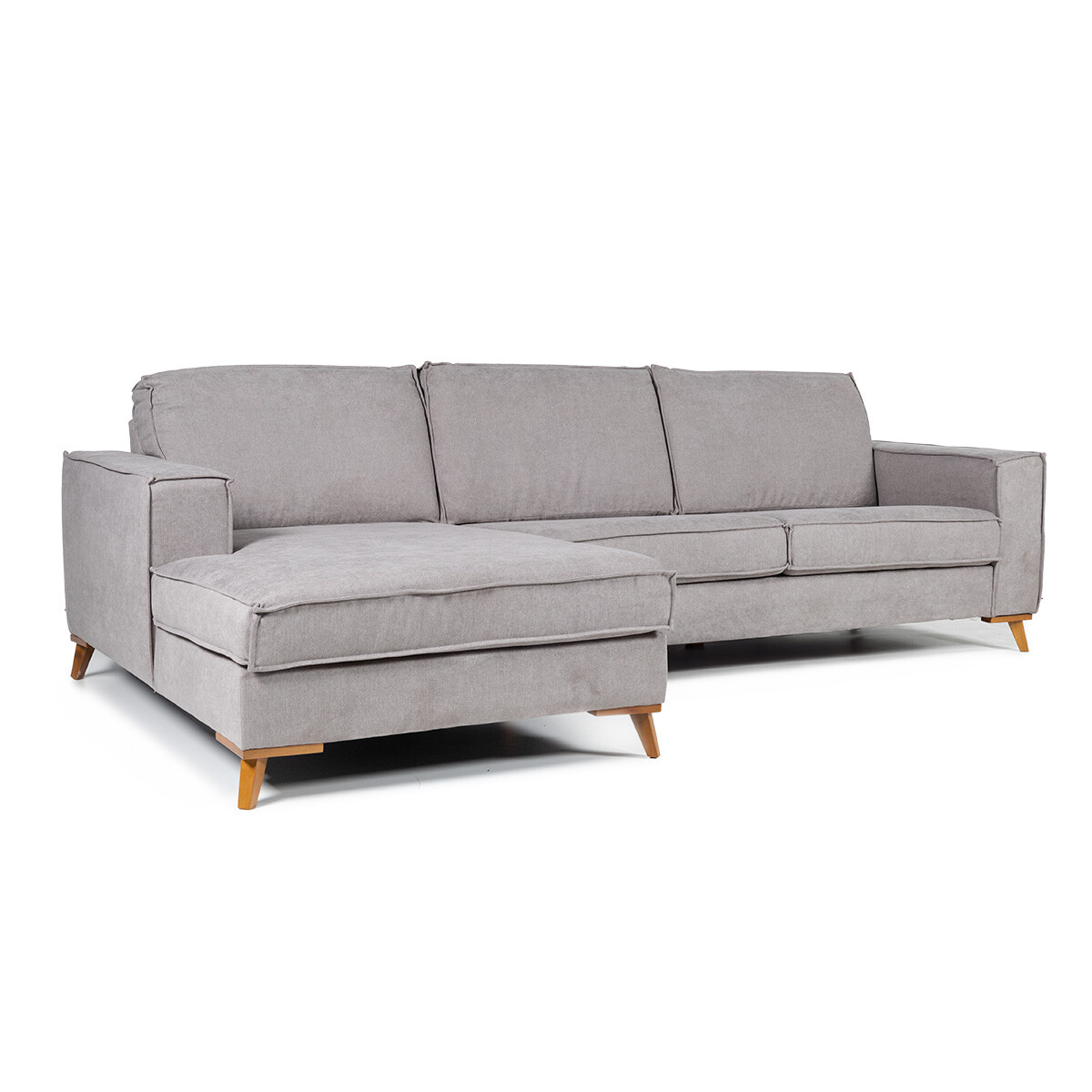 Rinconera Arne - Tela Microfibra - Chaise Izquierda - Rivera 06 (Ceniza) 