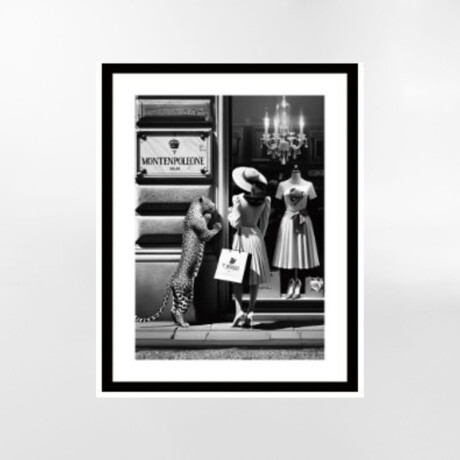 CUADRO WINDOW SHOPPING Negro - -