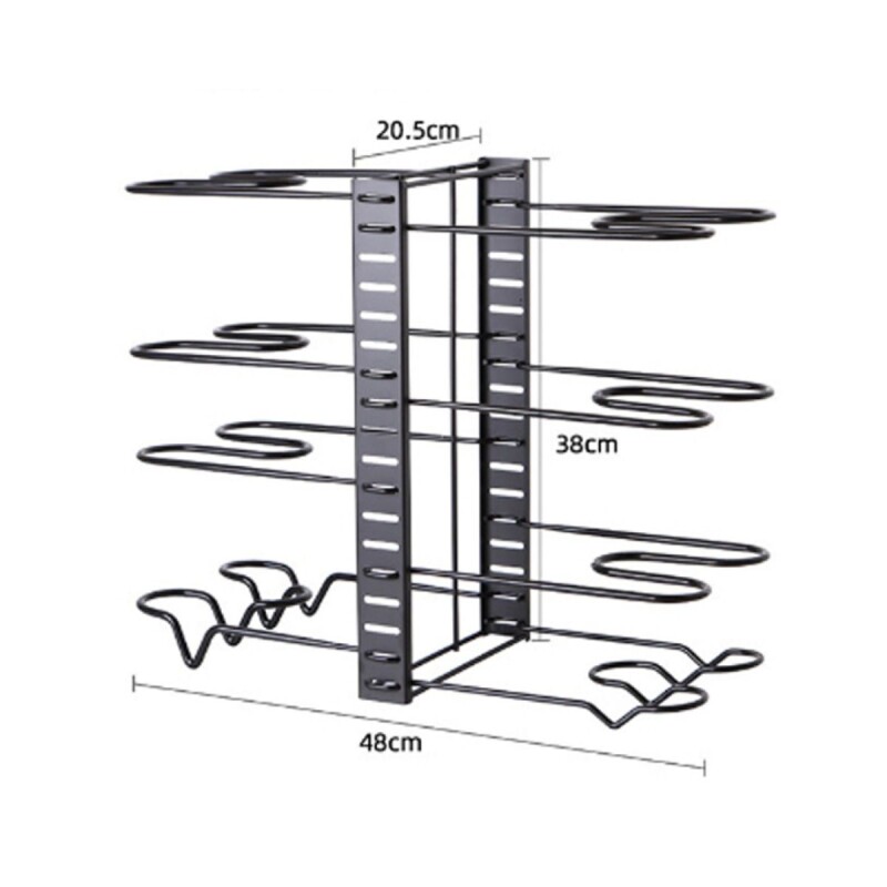 Estante Organizador de Ollas y Sartenes 8 Niveles Estante Organizador de Ollas y Sartenes 8 Niveles