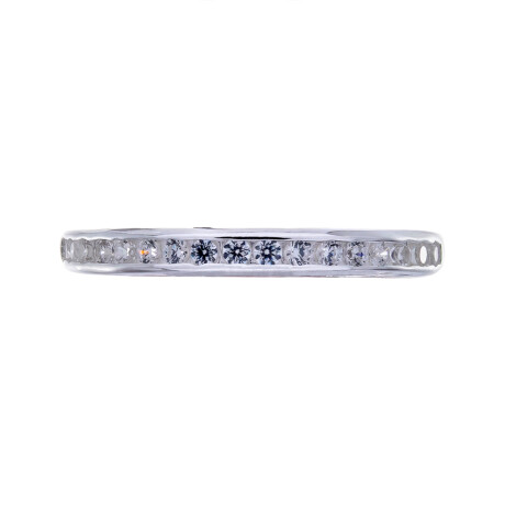 Anillo Carola en plata 925 con circonias, Modelo medio sin Fin. Anillo Carola en plata 925 con circonias, Modelo medio sin Fin.