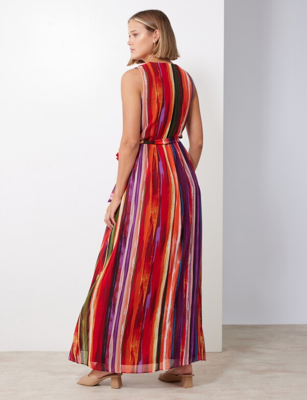 Vestido Maxi MULTI/ROJO