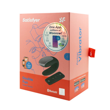 Satisfyer Double Fun Partner Vibrador Bluetooth Negro