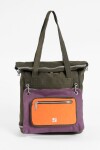 Mochila shopper con bolsillo removible verde