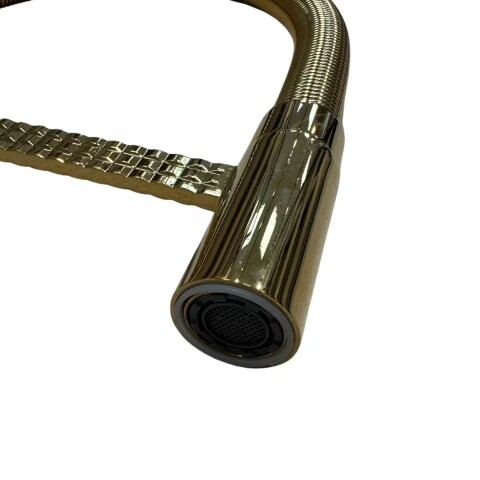 Grifería de cocina Monocomando de mesada Chef Pico móvil Gold Grifería De Cocina Monocomando De Mesada Chef Pico Móvil Gold