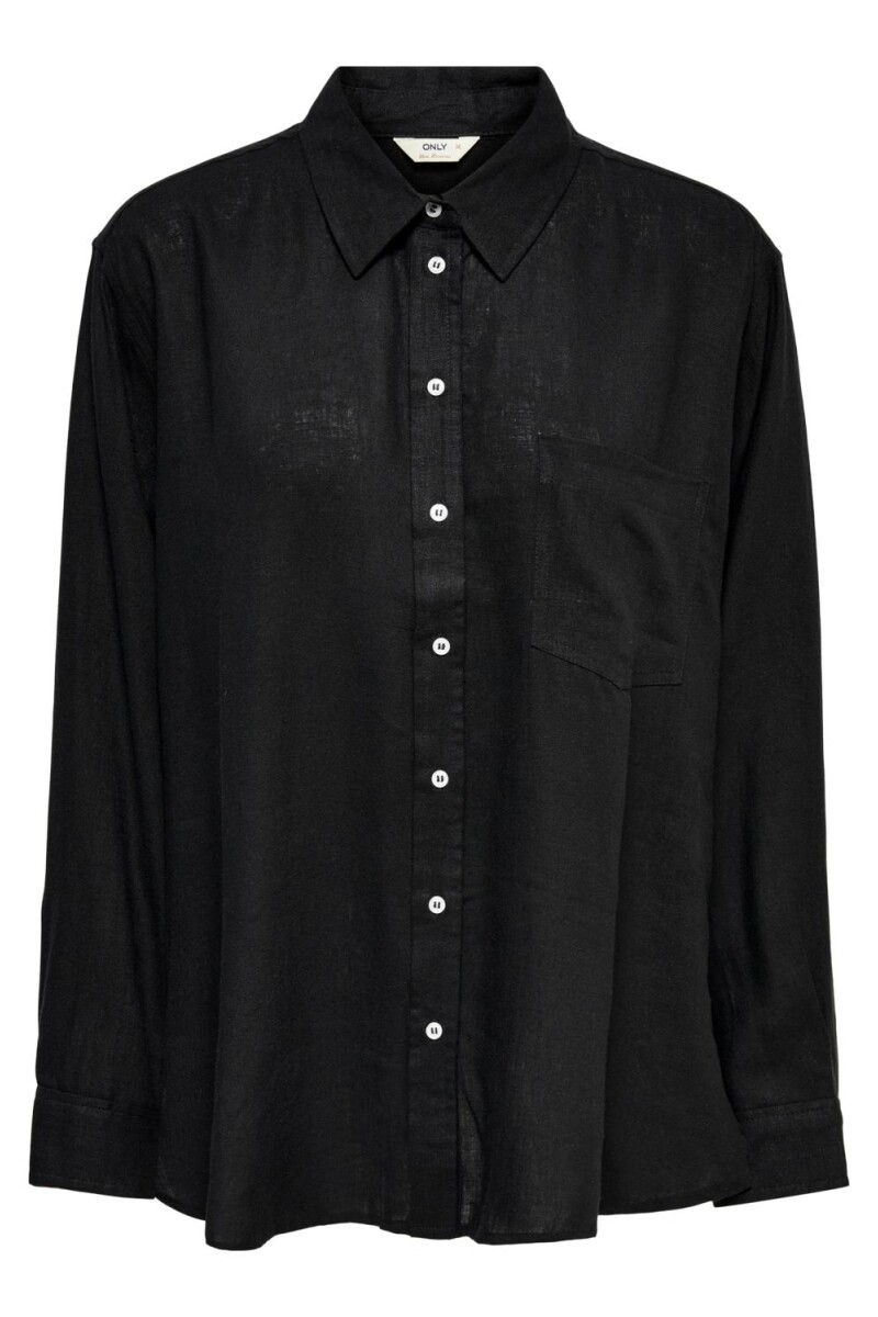 Camisa Tokyo Mezcla De Lino Black