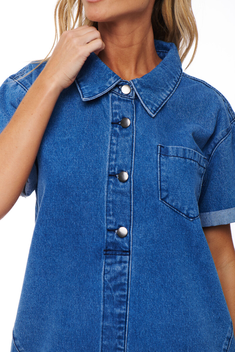 VESTIDO JEAN GRETEL AZUL MEDIO