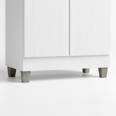 ROPERO 2 PUERTAS GUARDARROPA ARMARIO PLACARD CLOSET MULTIUSO CON LLAVE BLANCO