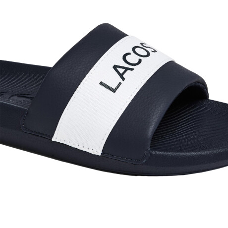 LACOSTE CROCO SLIDE Gray