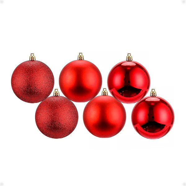 Bolas Chirimbolos Esfera 4cm X 6pcs Glitter Opaca Brillosa Bolas Chirimbolos Esfera 4cm X 6pcs Glitter Opaca Brillosa