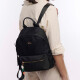 Mochila microfibra con llavero Negro