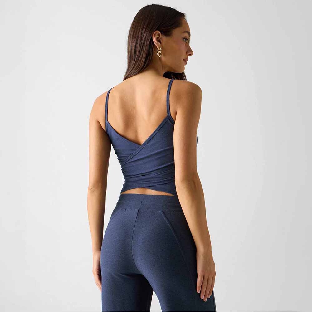 Top Reversible Whisper Crossover Mujer Deep Navy Heather