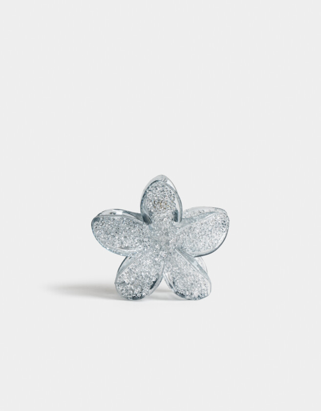 Broche Hawaianas Broche Acrílico Flor Hawaiana - Cristal