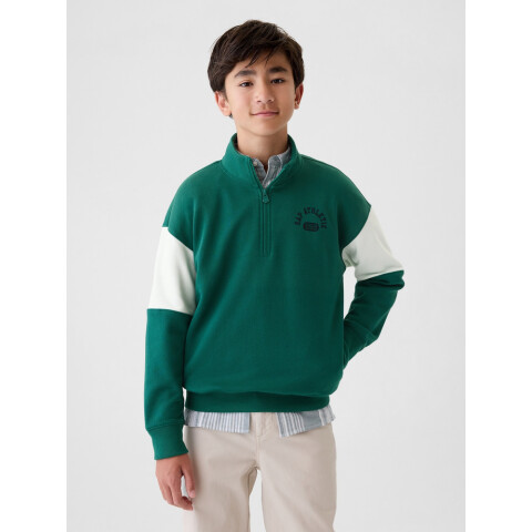 HALF ZIP BALSAM GREEN