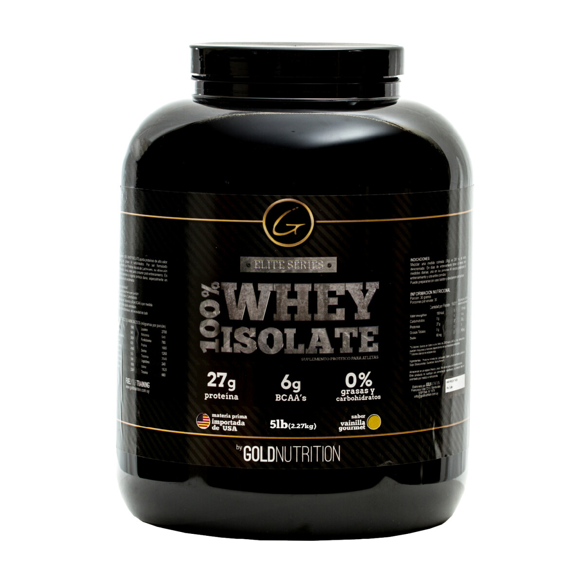 Gold Nutrition Whey Isolate 5lb - Chocolate 