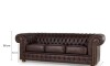 Sillón 100% Cuero - 3 Cuerpos - Chesterfield Caramelo