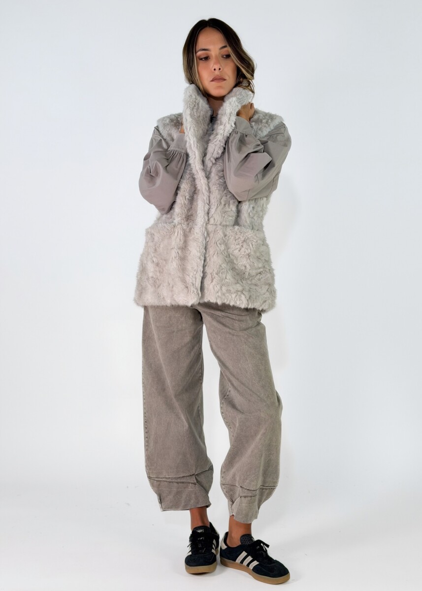 CHALECO TELMA - GRIS 