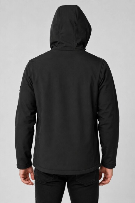 Campera de Neopreno para hombre con capucha desmontable Color Negro