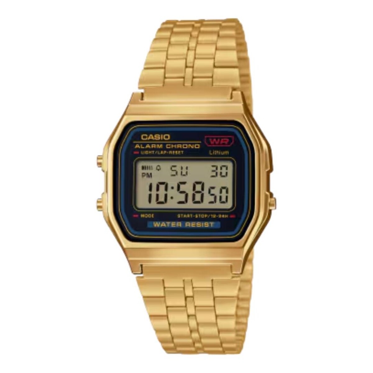 Reloj Casio Alarma Crónometro A-159WGEA-1D - Digital 