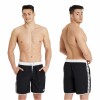 Bermuda Short Largo De baño Playa Deportivo Unisex Arena Icons Team Stripe Negro