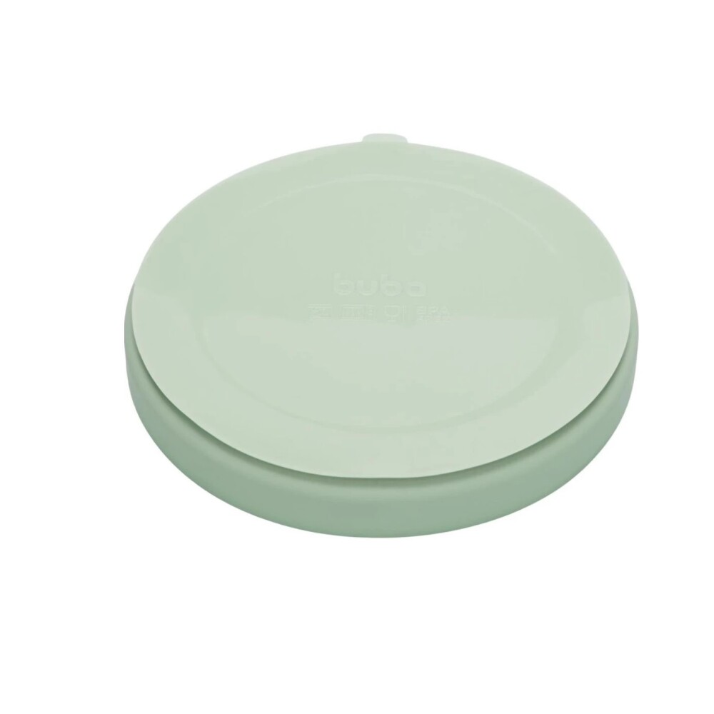 Plato silicona ventosa BUBA OSO verde