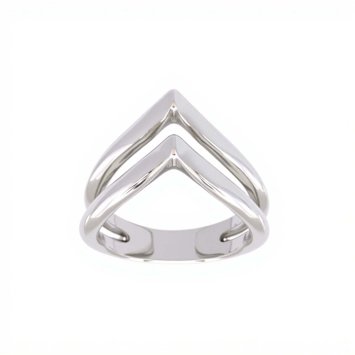 Anillo Valentino Doble-Plata 925-Sin Piedra-AN3229 - sinpiedra 