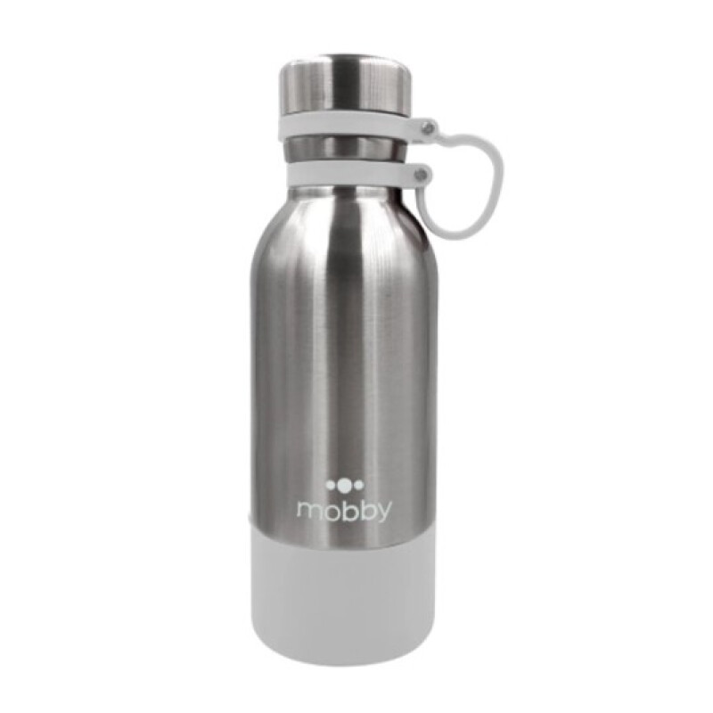BOTELLA MOBBY ACERO INOX. C/SILICONA BLANCA BOTELLA MOBBY ACERO INOX. C/SILICONA BLANCA