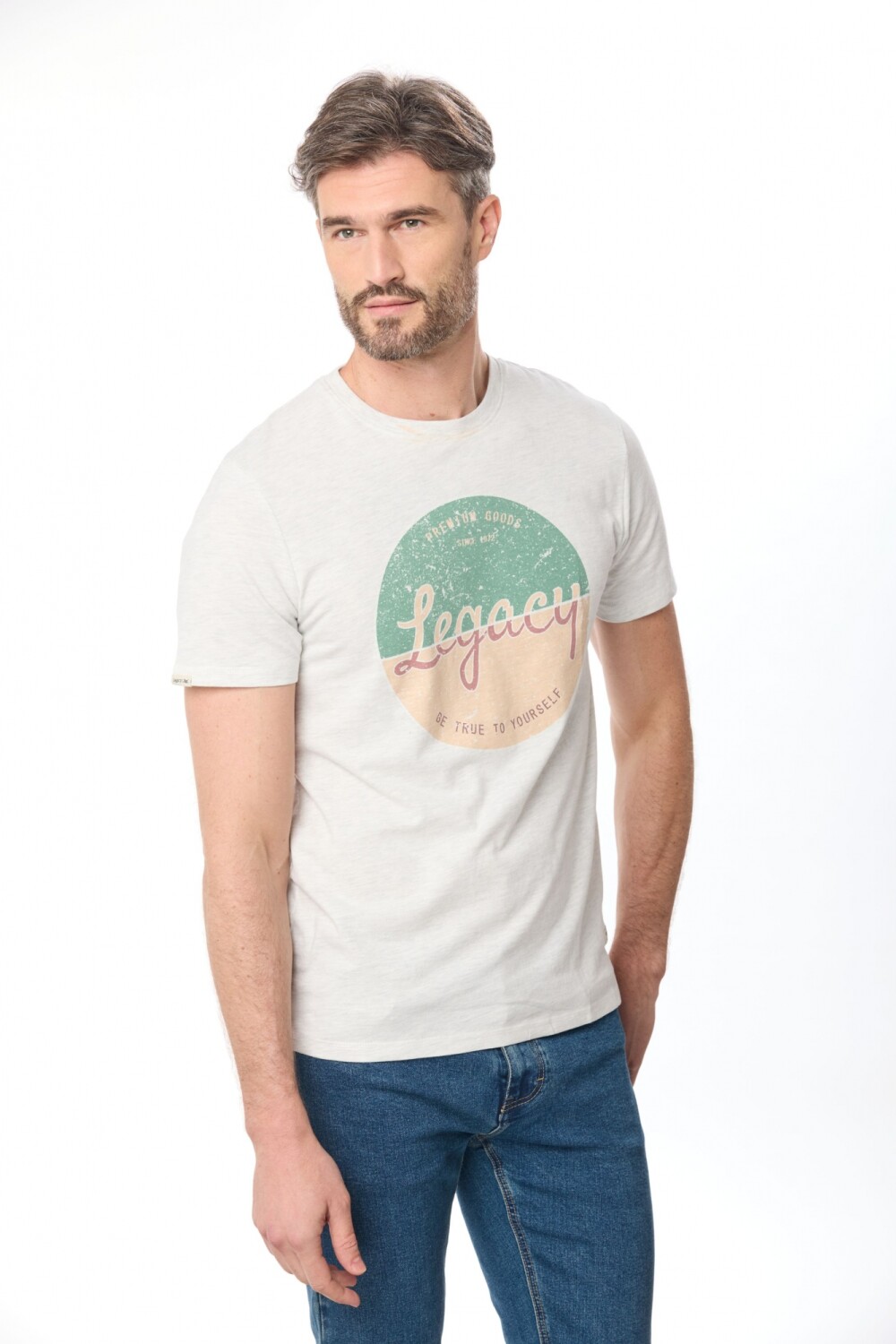 REMERA ESTAMPADA Gris