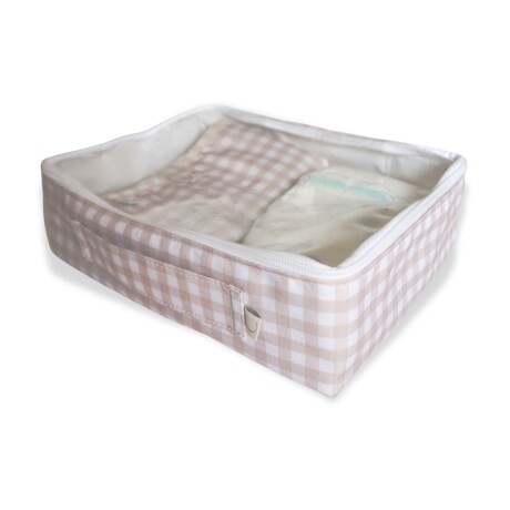 Organizador Storage Box S Vichy Beige