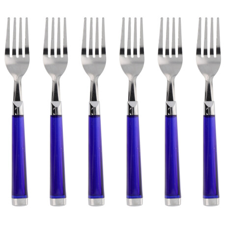 Set de 6 tenedores de postre de acero — El Clon