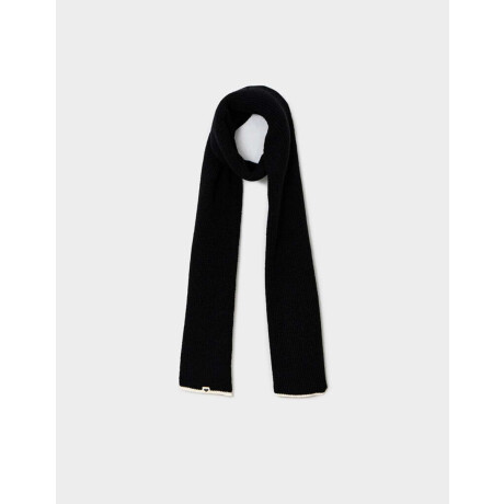 Bufanda Con Tag Negro