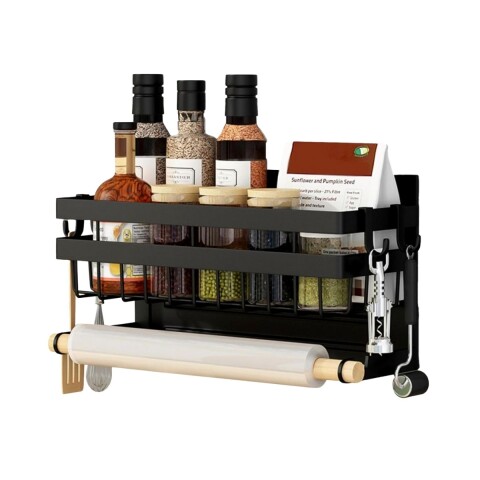 Estante Organizador con Iman Magnetico Porta Rollo Papel Cocina Heladera Estante Organizador con Iman Magnetico Porta Rollo Papel Cocina Heladera
