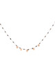 Collar con Piedras y Corazones dorado