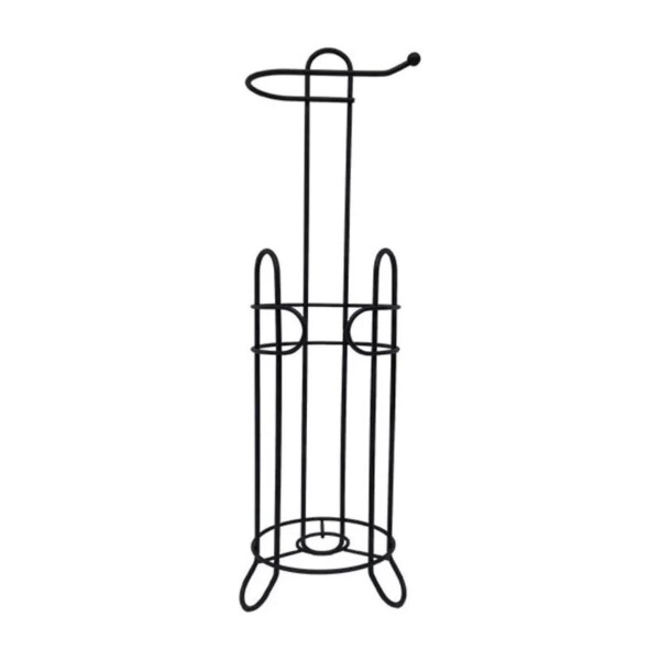Porta Rollo Baño Soporte Papel Higienico De Pie Negro Mate PRP001 Porta Rollo Baño Soporte Papel Higienico De Pie Negro Mate PRP001