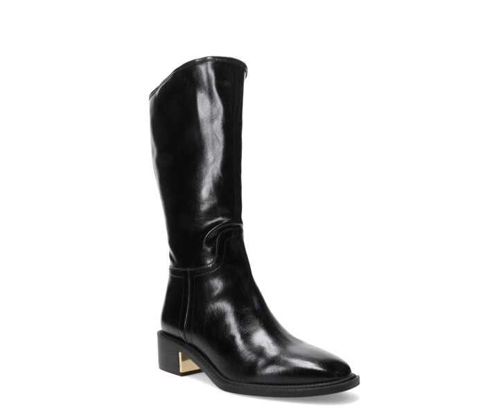 Botas de Mujer Miss Carol JUSTY en punta bucanera Negro
