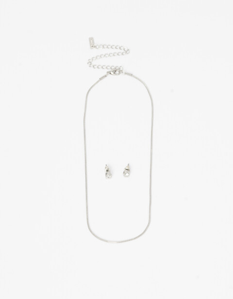 Bijouterie Set Metal Set De Bijouterie - Plateado Rodio