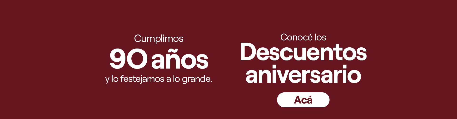Promo aniversario