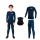 Conjunto Deportivo Camiseta termica Calza Niños X3 Vst006010-az-130