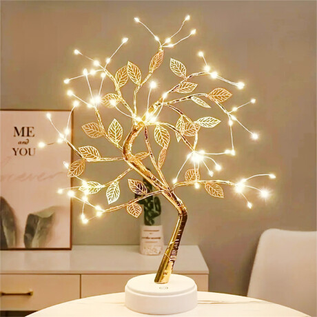 Lámpara Árbol Mágico Luces Y Hojas
