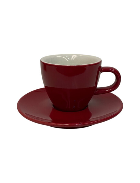 TAZA DE CAFE 75ML CON PLATO PORCELANA ESPECIAL ROJO SELECTA TAZA DE CAFE 75ML CON PLATO PORCELANA ESPECIAL ROJO SELECTA