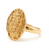 Anillo textura anidada de oro amarillo 18k Anillo textura anidada de oro amarillo 18k