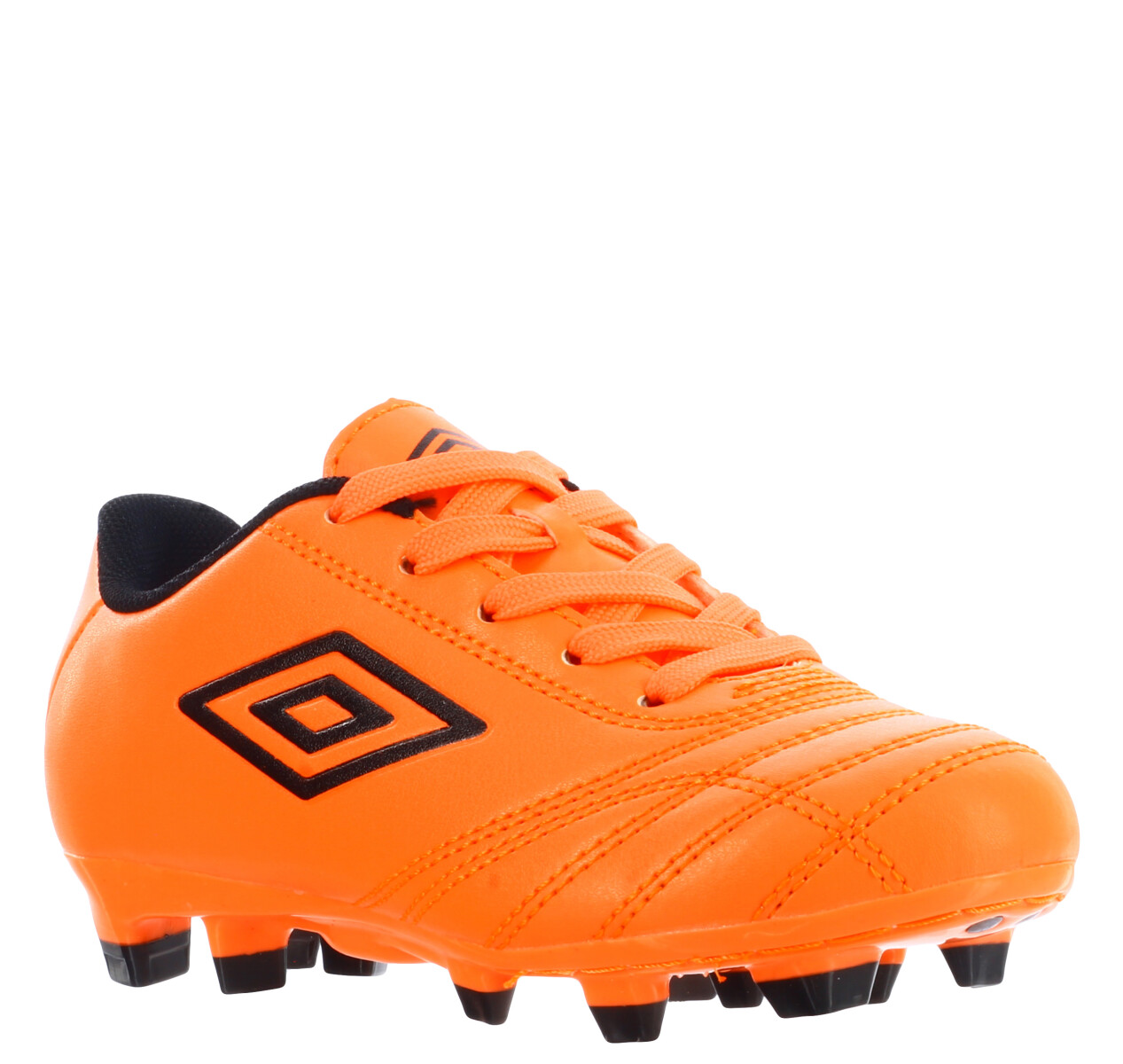 Championes de Fútbol 11 Infantiles Umbro Classico II HG - Rosado Coral - Negro 