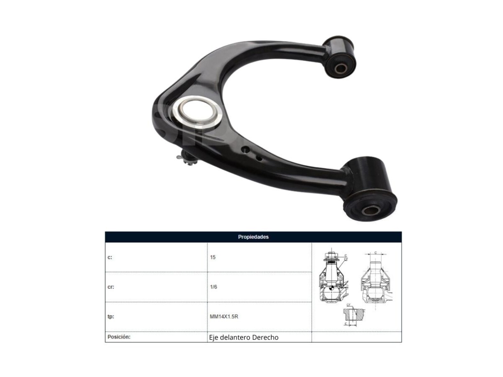 Parilla De Suspension Delantera Toyota Hilux 04-25 Der 